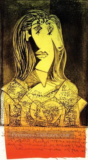 Buste de la femme à la chaise IX 1938 cubiste Pablo Picasso Peintures à l'huile